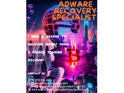 ADWARE RECOVERY SPECIALIST IS THE BEST COMPANY TO HELP YOU RECOVER YOUR LOST OR STOLEN BITCOIN