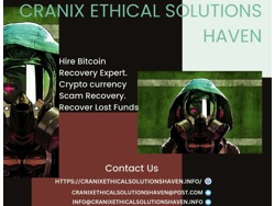 STOLEN BITCOIN RECOVERY COMPANY-CRANIX ETHICAL SOLUTIONS HAVEN